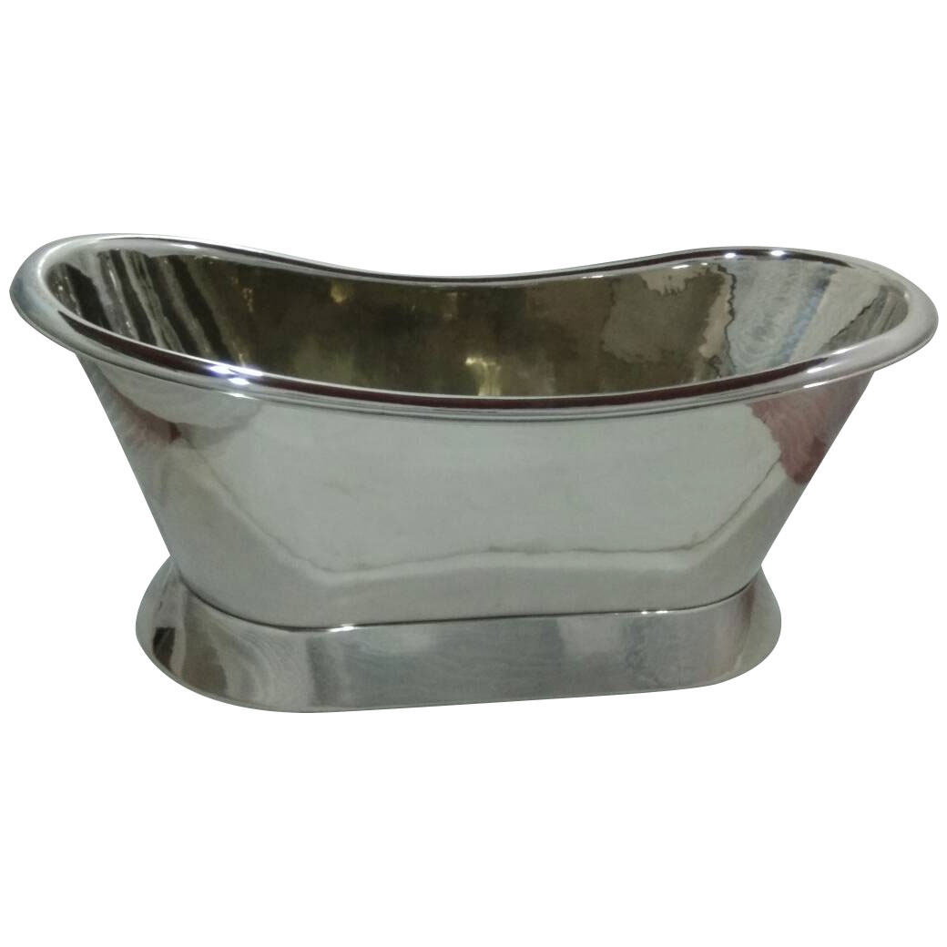 COPPER BATHTUB NICKEL INSIDE & OUTSIDE WITH FREE POP UP WASTE 16