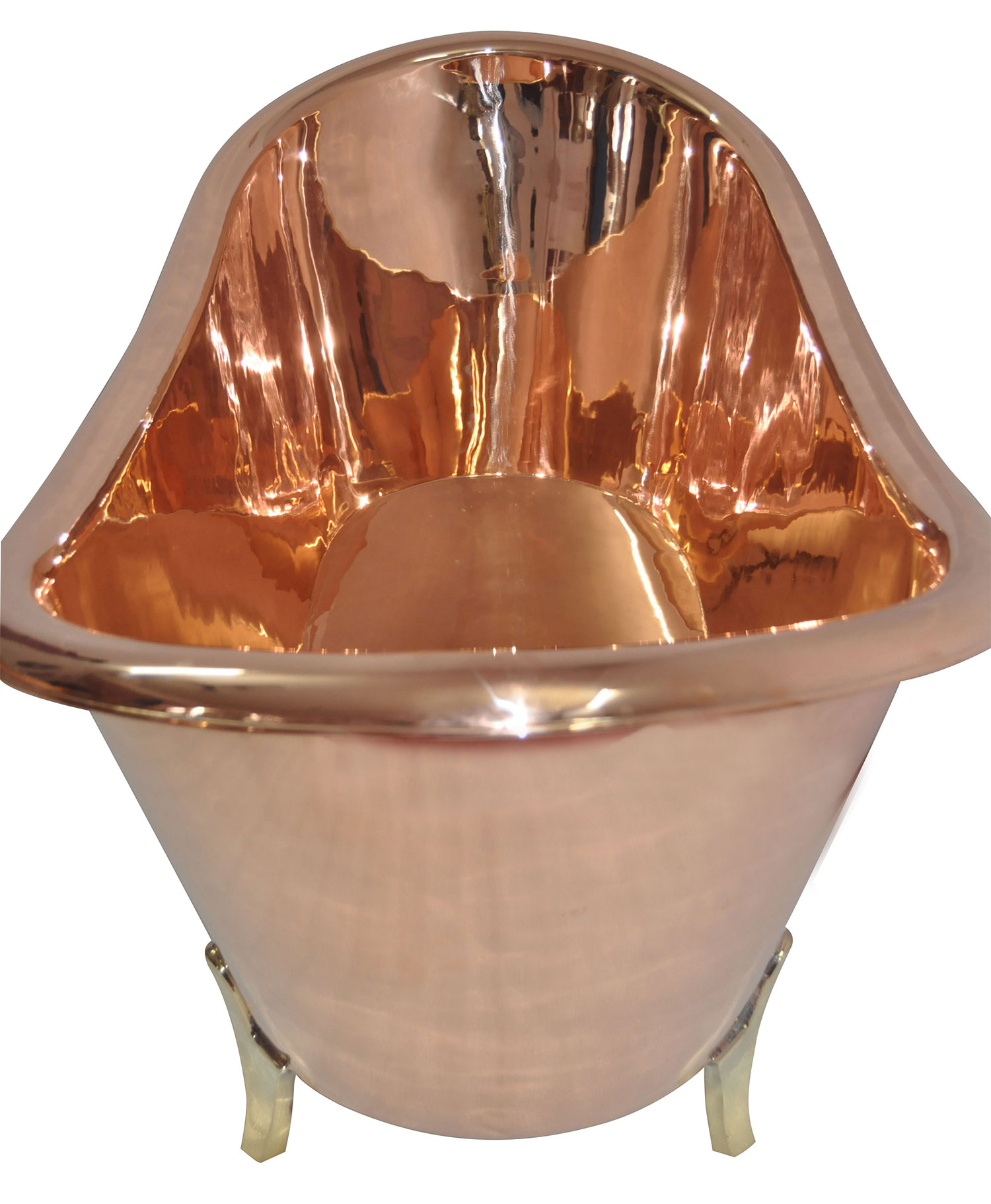 COPPER BATHTUB BRASS LEGS PREMIER QUALITY STUNNING 16 GAUGE eBay