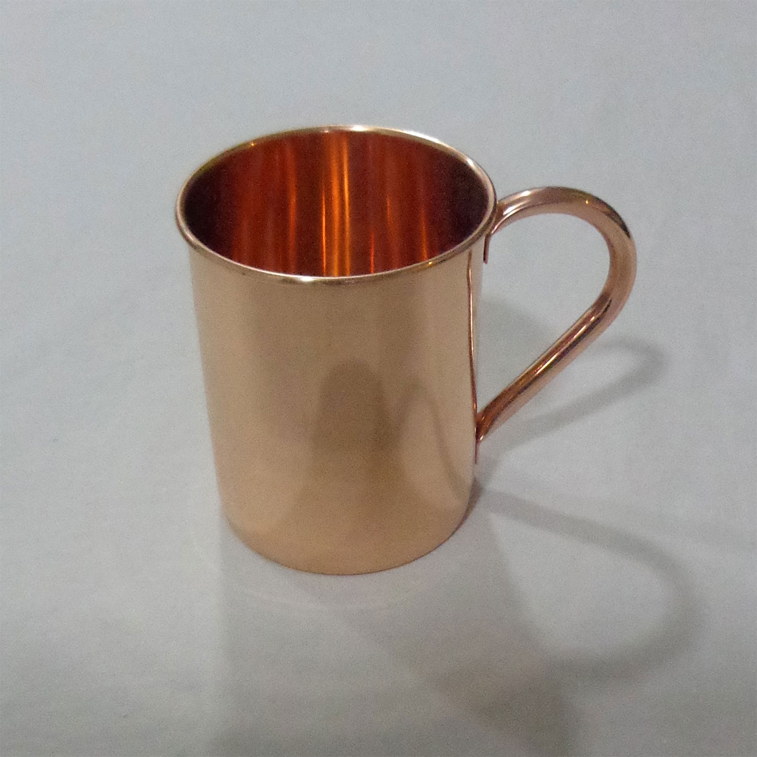 100 PURE SOLID PURE COPPER MUG SET OF 2 GREAT FOR ANY CHILLED