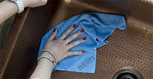 Kupfer Landhaus Waschbecken Front Schürze Gehämmert Einzelne Schüssel