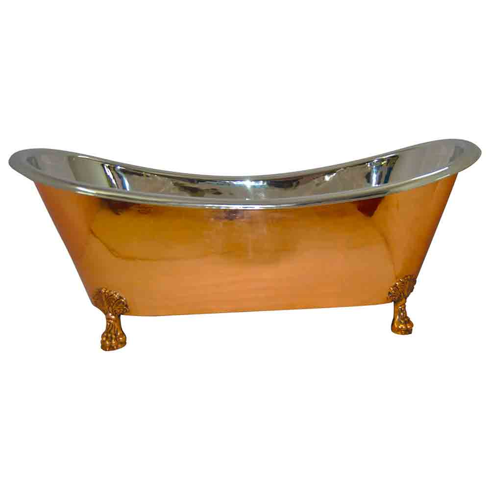 Copper Clawfoot Bathtub Nickel Inside Coppersmith® Creations