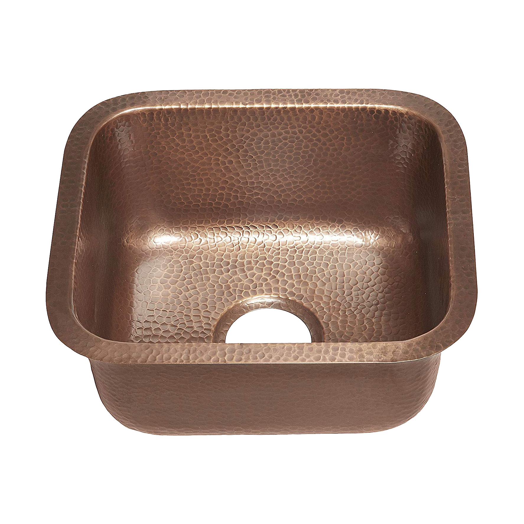 Antique Hammered Copper Bar Sink Coppersmith® Creations